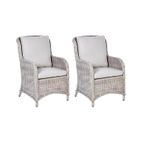 CASCAIS   Tuinstoel set van 2   Beige   PE rotan