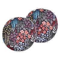 CASTELARO   Tuinkussen set van 2   Meerkleurig   ⌀ 40 cm   Polyester