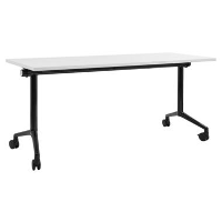 CAVI   Inklapbaar bureau   Wit/Zwart   160 x 60 cm   Staal