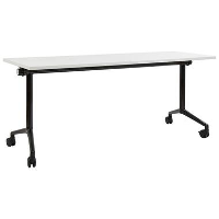 CAVI   Inklapbaar bureau   Wit/Zwart   180 x 60 cm   Staal