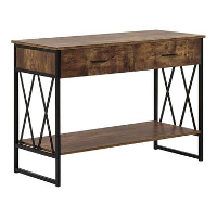 Beliani Consoletafel AYDEN   Donkere houtkleur vezelplaat, mdf