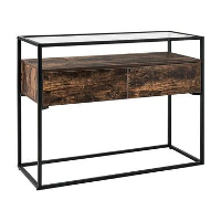 Beliani Consoletafel MAUK   Donkere houtkleur mdf