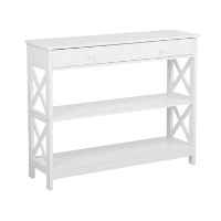 Beliani Consoletafel MONTGOMERY   Wit mdf