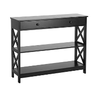 Beliani Consoletafel MONTGOMERY   Zwart mdf