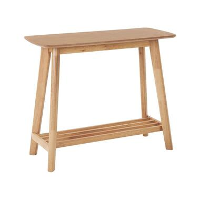 Beliani Consoletafel TULARE   Lichte houtkleur mdf, rubberhout