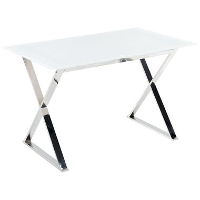 Beliani Eettafel ATTICA   Wit veiligheidsglas