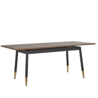 Beliani Eettafel CALIFORNIA   Donkere houtkleur mdf
