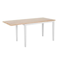 Beliani Eettafel LOUISIANA   Wit rubberhout