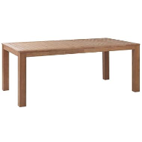 Beliani Eettafel MONSANO   Lichte houtkleur eucalyptushout