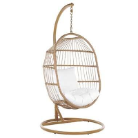 Beliani Hangstoel ALBA   Beige pe rotan