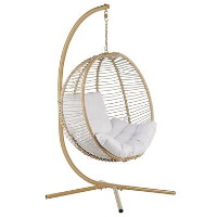 Beliani Hangstoel ARCO   Beige polyester