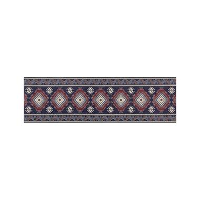 KANGAL   Loper tapijt   Blauw/Rood   60 x 200 cm   Polyester