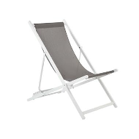LOCRI II   Strandstoel   Grijs/Wit   Polyester