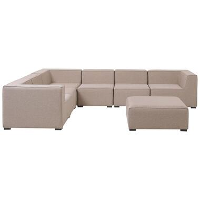Beliani Loungeset AREZZO   Beige polyester
