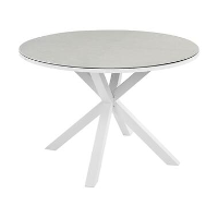 MALETTO   Tuintafel   Wit   ⌀ 120 cm   Aluminium