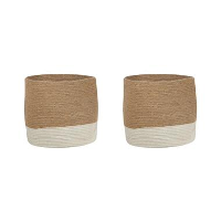 Beliani Mand BULANIK   Beige jute