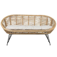 MARATEA   Tuinbank   Lichtbeige   Rotan