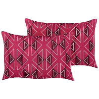 MEZZANO   Tuinkussen set van 2   Roze   40 x 60 cm   Polyester