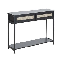 OPOCO   Consoletafel   Zwart   Rotan