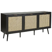 OPOCO   Dressoir   Zwart   Rotan