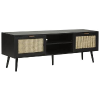 OPOCO   TV meubel   Zwart   Rotan