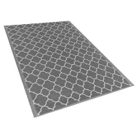 Beliani Outdoortapijt   SURAT Grijs polypropyleen 120x180 cm
