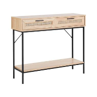 PASCO   Consoletafel   Lichte houtkleur   Rotan