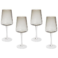 QUARTZ   Wijnglazen set van 4   Grijs   Glas