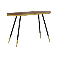 RAMONA   Sidetable   Donkerbruin/Goud   Hout