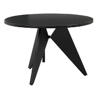 Beliani Ronde tafel OLMETTO   Zwart aluminium