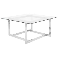 Beliani Salontafel CRYSTAL   Zilver glas
