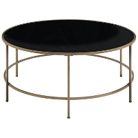 Beliani Salontafel FLORENCE   Zwart glas