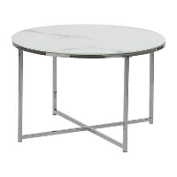 Beliani Salontafel QUINCY   Wit veiligheidsglas