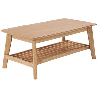 Beliani Salontafel TULARE   Lichte houtkleur mdf, rubberhout