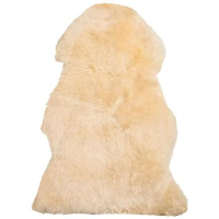 Beliani Schapenvacht   ULURU Beige schapenvacht 65x110 cm