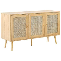 Beliani Sideboard PEROTE   Lichte houtkleur rotan