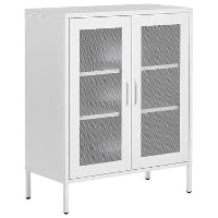 Beliani Sideboard WAKATIPU   Wit staal
