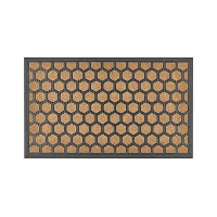 TANDYKUL   Deurmat   Natuurlijk/Zwart   45 x 75 cm   Polyester