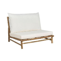 TODI   Fauteuil   Lichthout/Wit   Bamboe