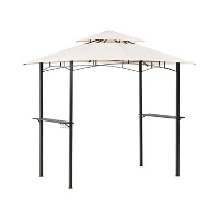 Beliani tuinpaviljoen NARO   Beige staal