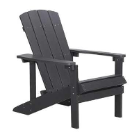 Beliani Tuinstoel ADIRONDACK   Grijs kunsthout