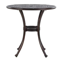 Beliani Tuintafel BOVINO   Bruin aluminium