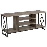 Beliani TV kast FORRES   Donkere houtkleur spaanplaat