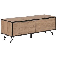 Beliani TV kast HALSTON   Lichte houtkleur vezelplaat