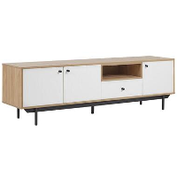 Beliani TV kast ITACA   Lichte houtkleur vezelplaat