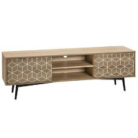 Beliani TV kast TORVI   Lichte houtkleur mdf