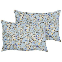 VALLORIA   Buitenkussen set van 2   Blauw   Polyester
