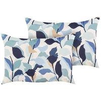 VEGLINO   Tuinkussen set van 2   Blauw   40 x 60 cm   Polyester
