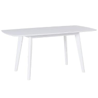 Beliani Verlengbare tafel SANFORD   Wit mdf