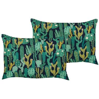 VIOZENE   Tuinkussen set van 2   Groen   40 x 60 cm   Polyester